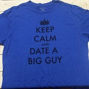 Walnut & 39th Graphic Tee Shirt Big & Tall Humor Blue Heather Men’s 2XL